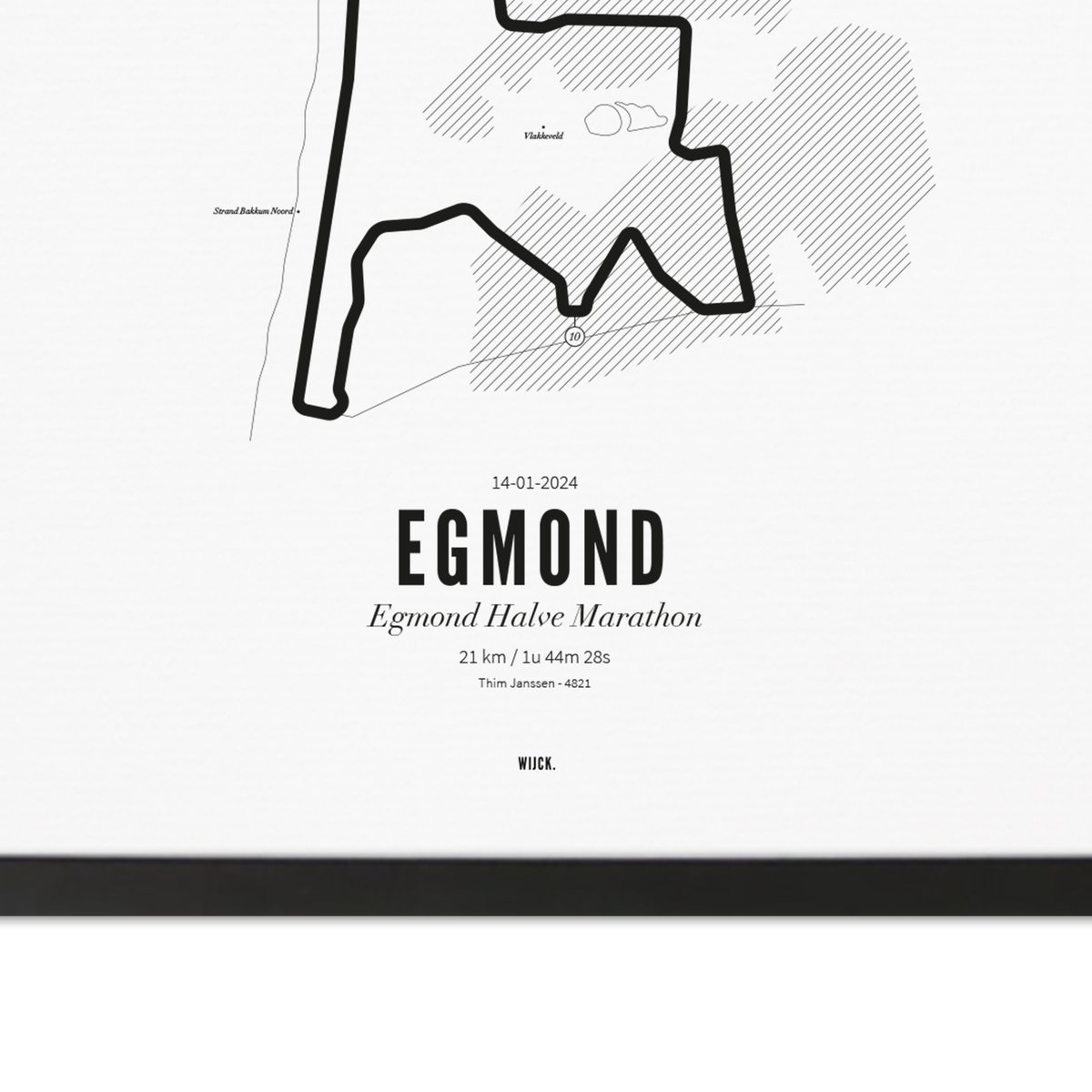 Poster von Halbmarathon Egmond 2024 | WIJCK.